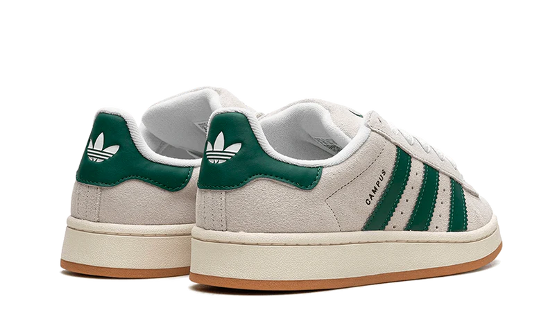 Adidas Campus 00s Crystal White Dark Green