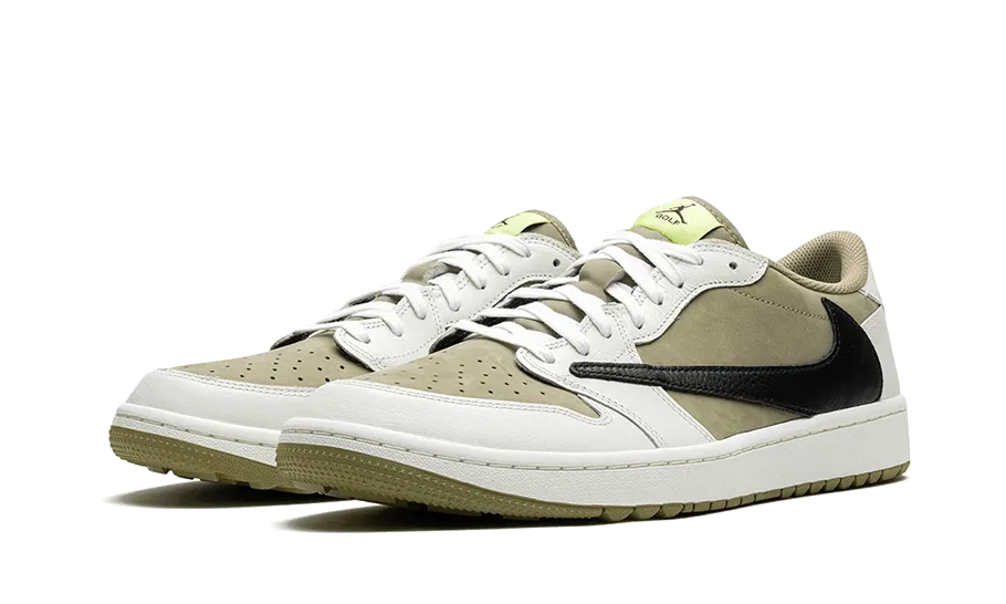 Air Jordan 1 Retro Low Golf Travis Scott Neutral Olive - FZ3124-200