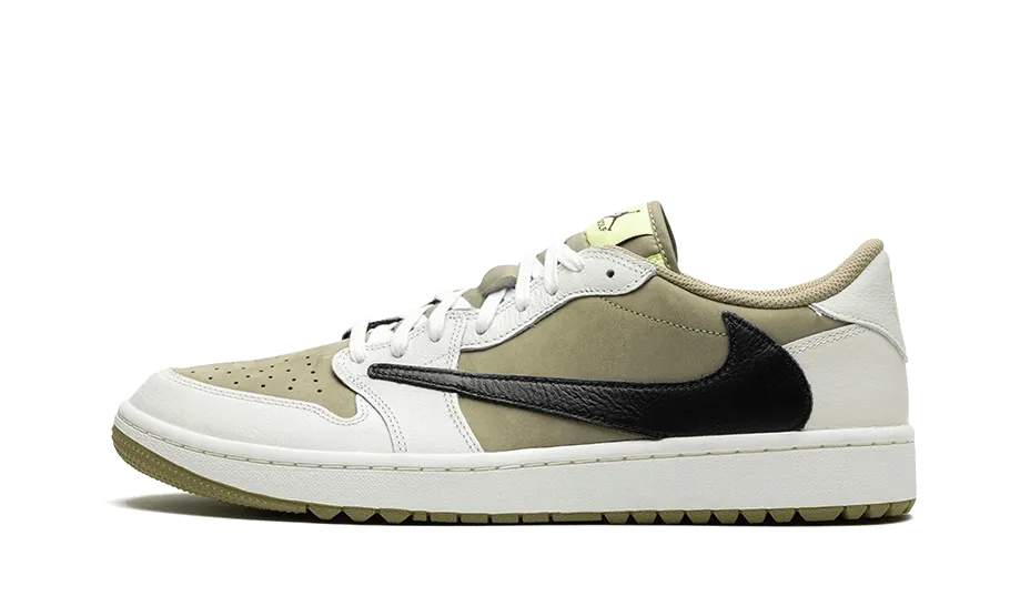 Air Jordan 1 Retro Low Golf Travis Scott Neutral Olive - FZ3124-200