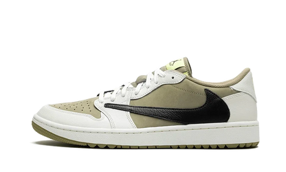 Air Jordan 1 Retro Low Golf Travis Scott Neutral Olive - FZ3124-200