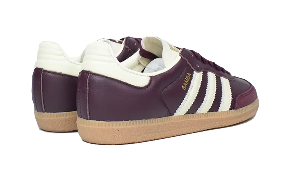 Adidas Samba OG Maroon Gold Metallic ID0477 Mrkicks