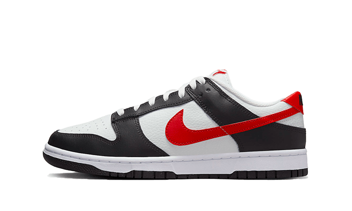 Dunk Low Black White Red