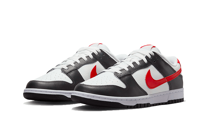 Dunk Low Black White Red