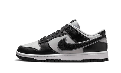 Dunk Low Chenille Swoosh Grey Black