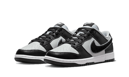 Dunk Low Chenille Swoosh Grey Black