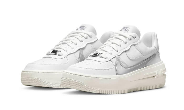 Air Force 1 Low Platform Summit White Metallic Silver Mrkicks